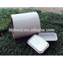 Lubricated and color coated aluminium airline container foil